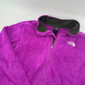 The North Face Gorpcore Cozy Womens Fuzzy Fleece Outdoor Jacket Purple Zip Up xl